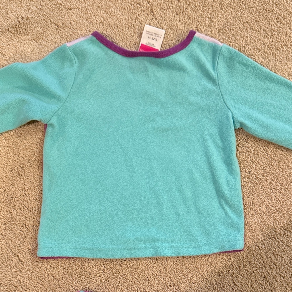 Disney Jasmine Kids Pajama Set - Teal and Purple. EUC. Soft. Comfortable. - Picture 13 of 14